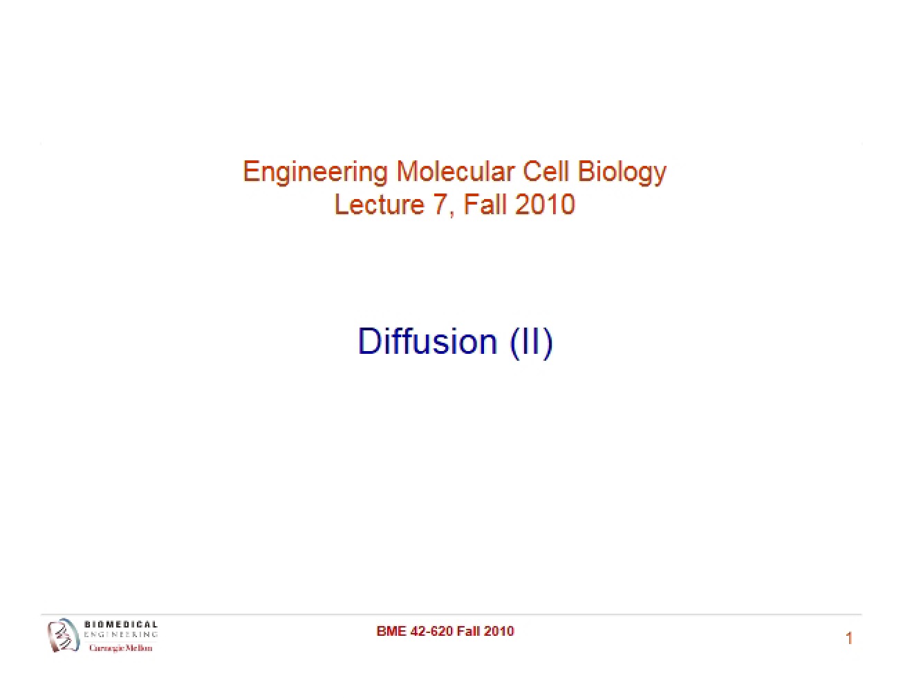 Diffusion Part Two