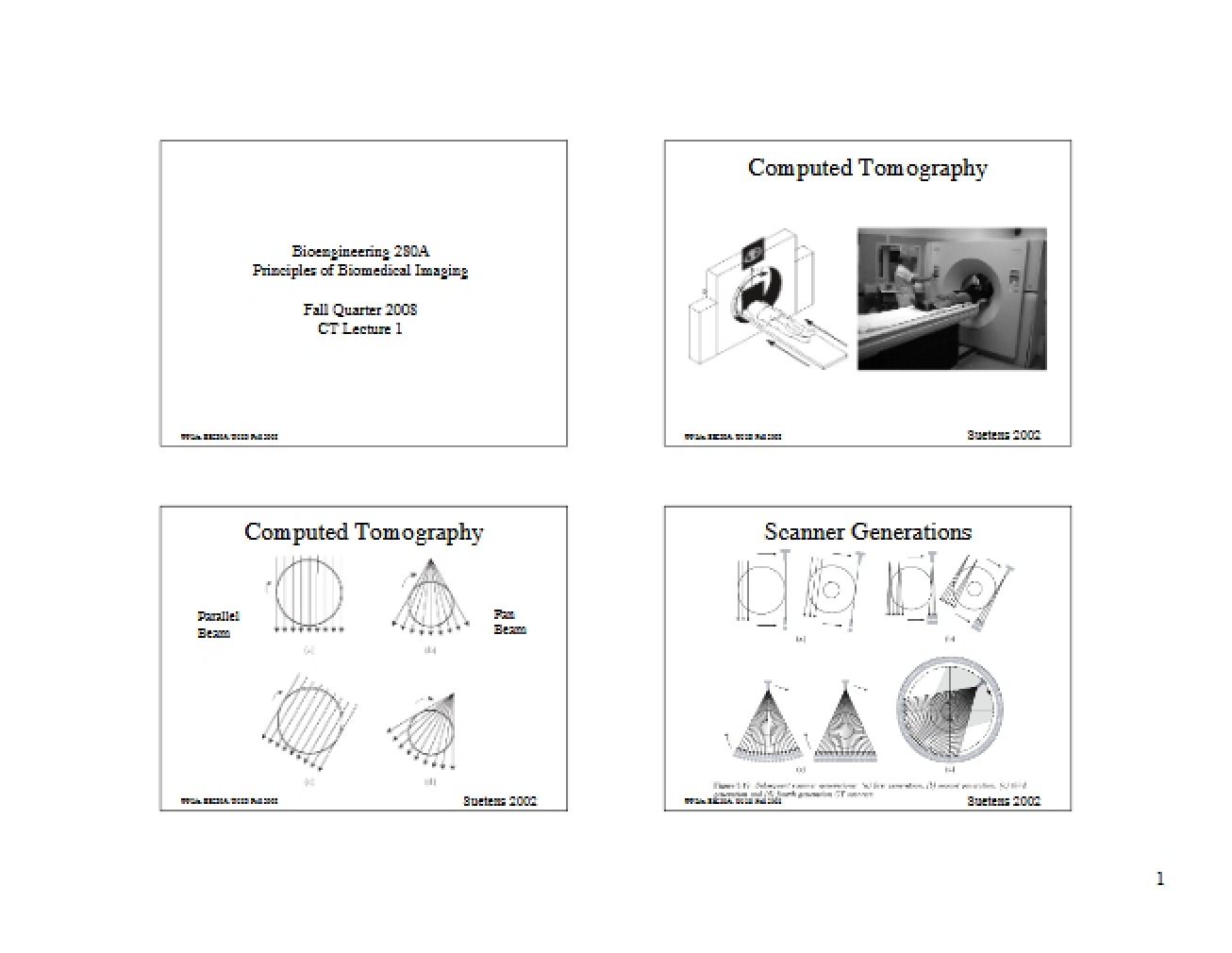 CT Lecture 1 - BENG 280A