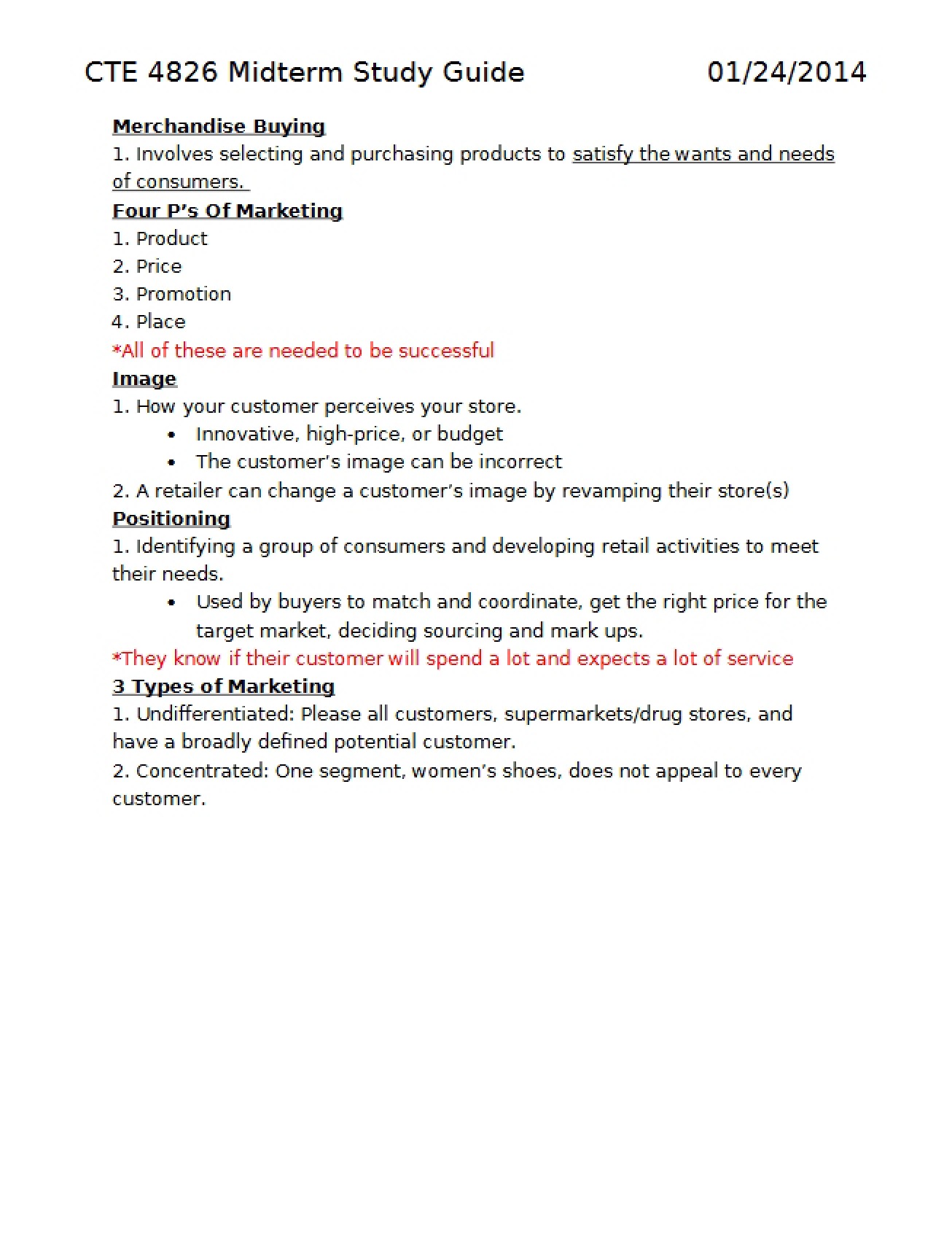 Principles of Merchandise Buying