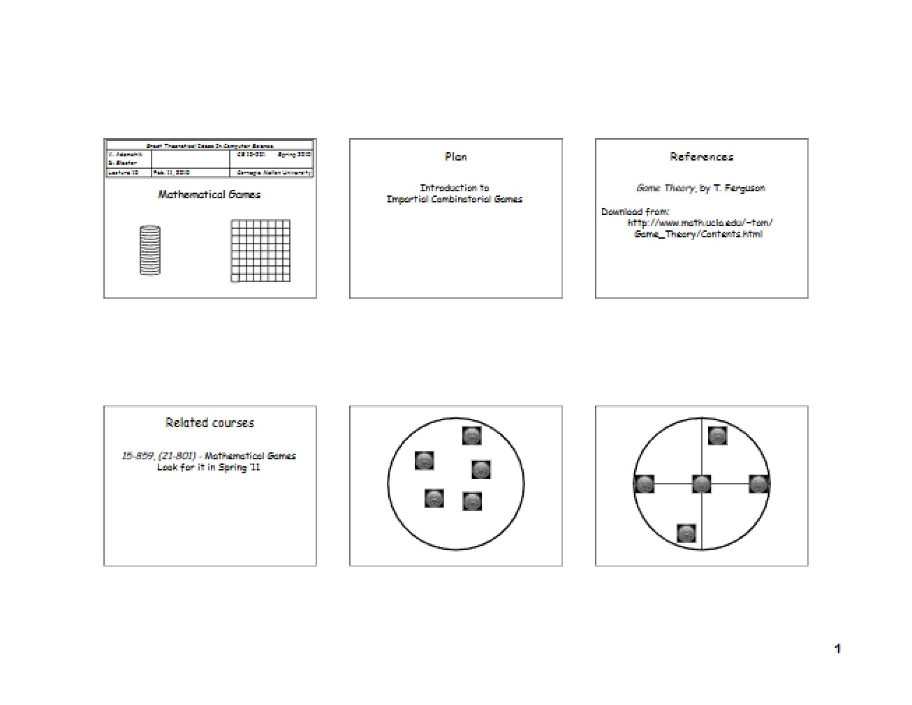 Thirty-Ninth Lecture on Great Theoretical Ideas