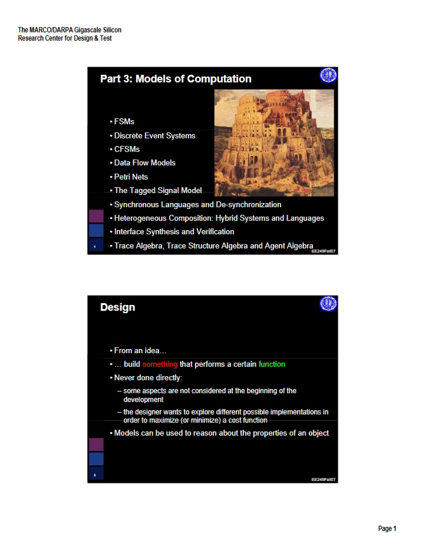 Computation Models