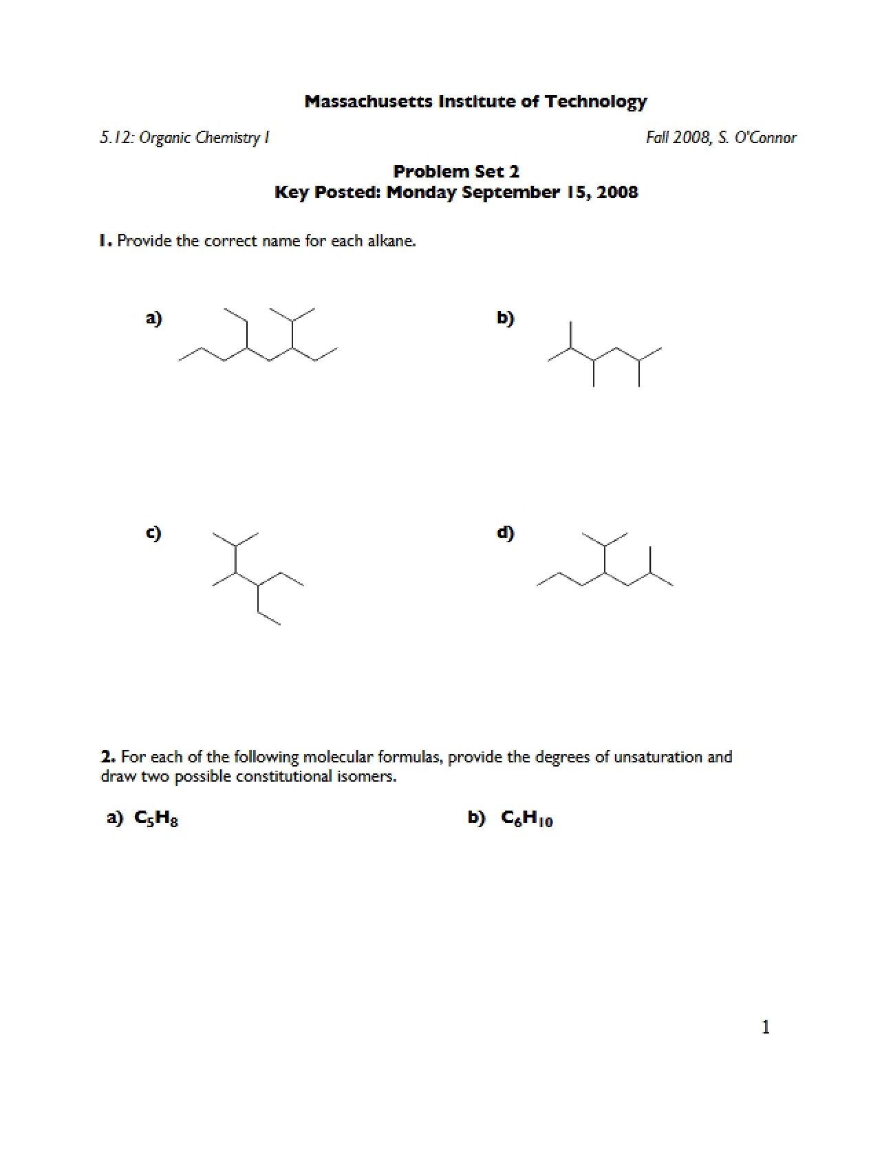 Assignment Set Two