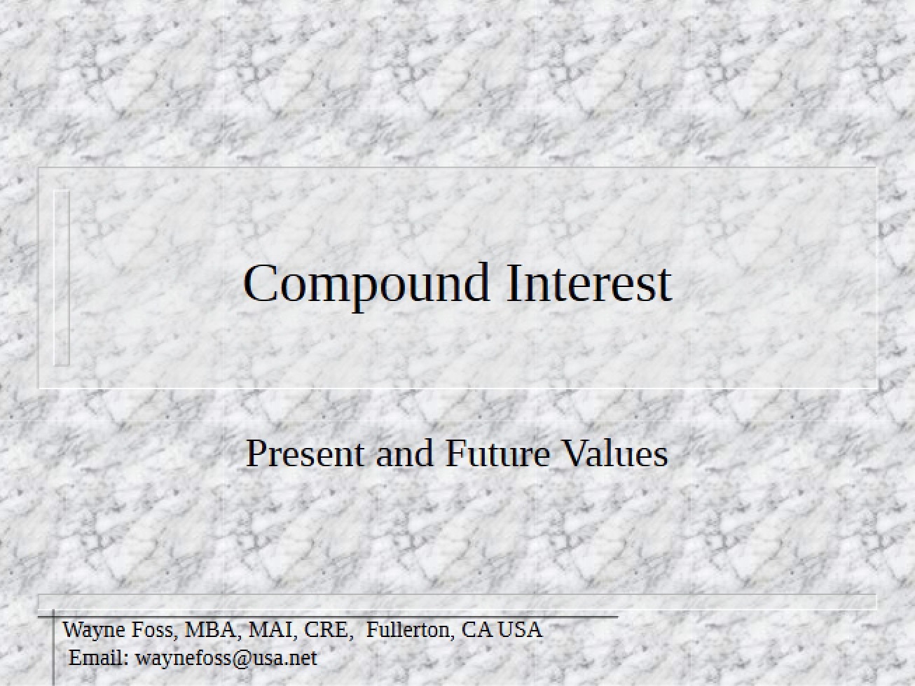 Compound Interest Calculation