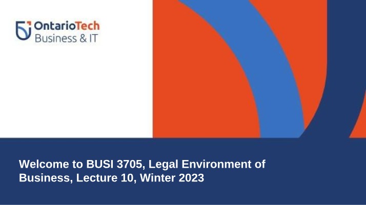 BUSI 3705 Lecture 10