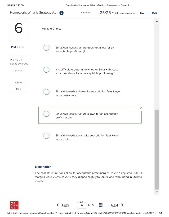 What is Strategy - Connect Homework