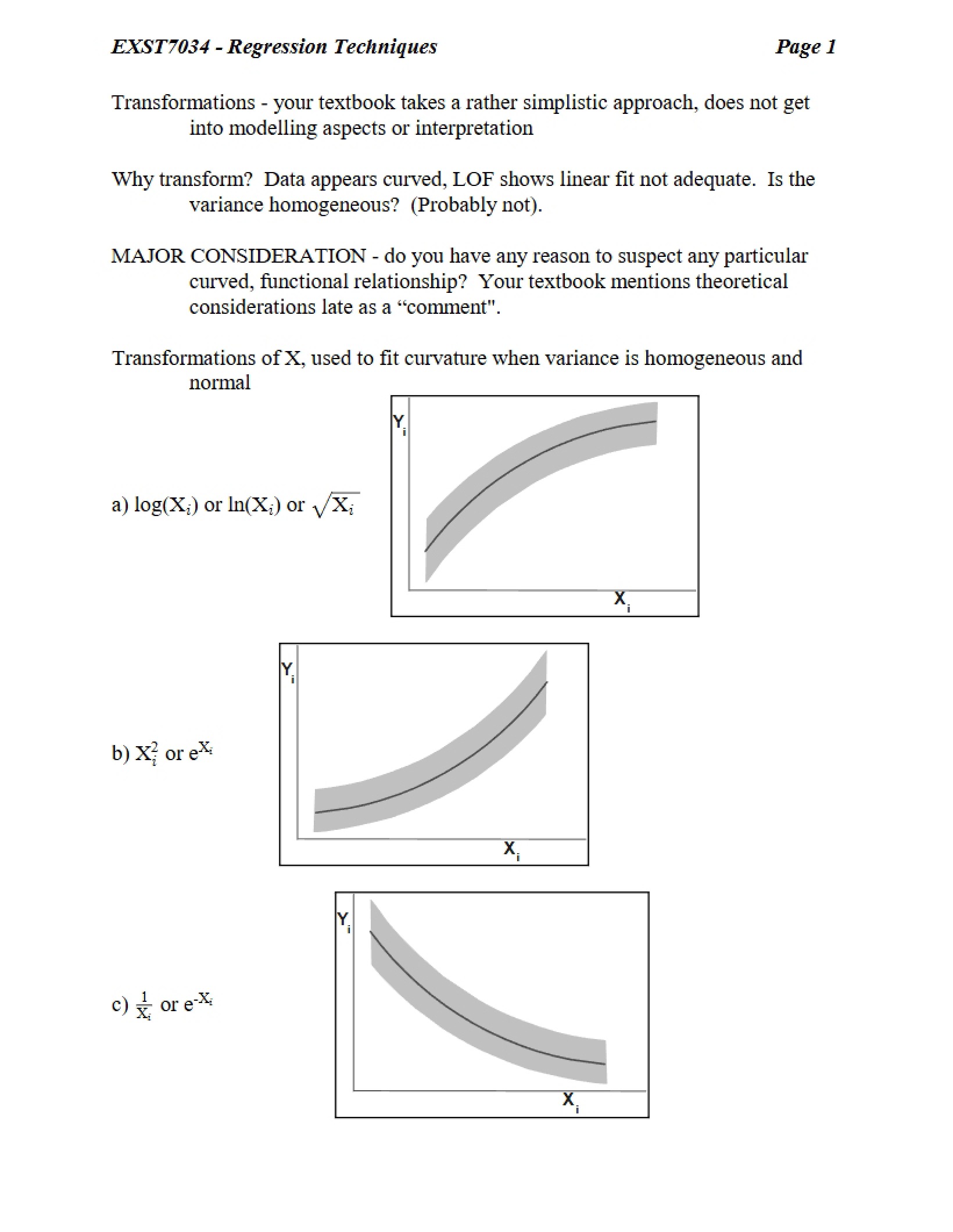 Regression Analysis Techniques