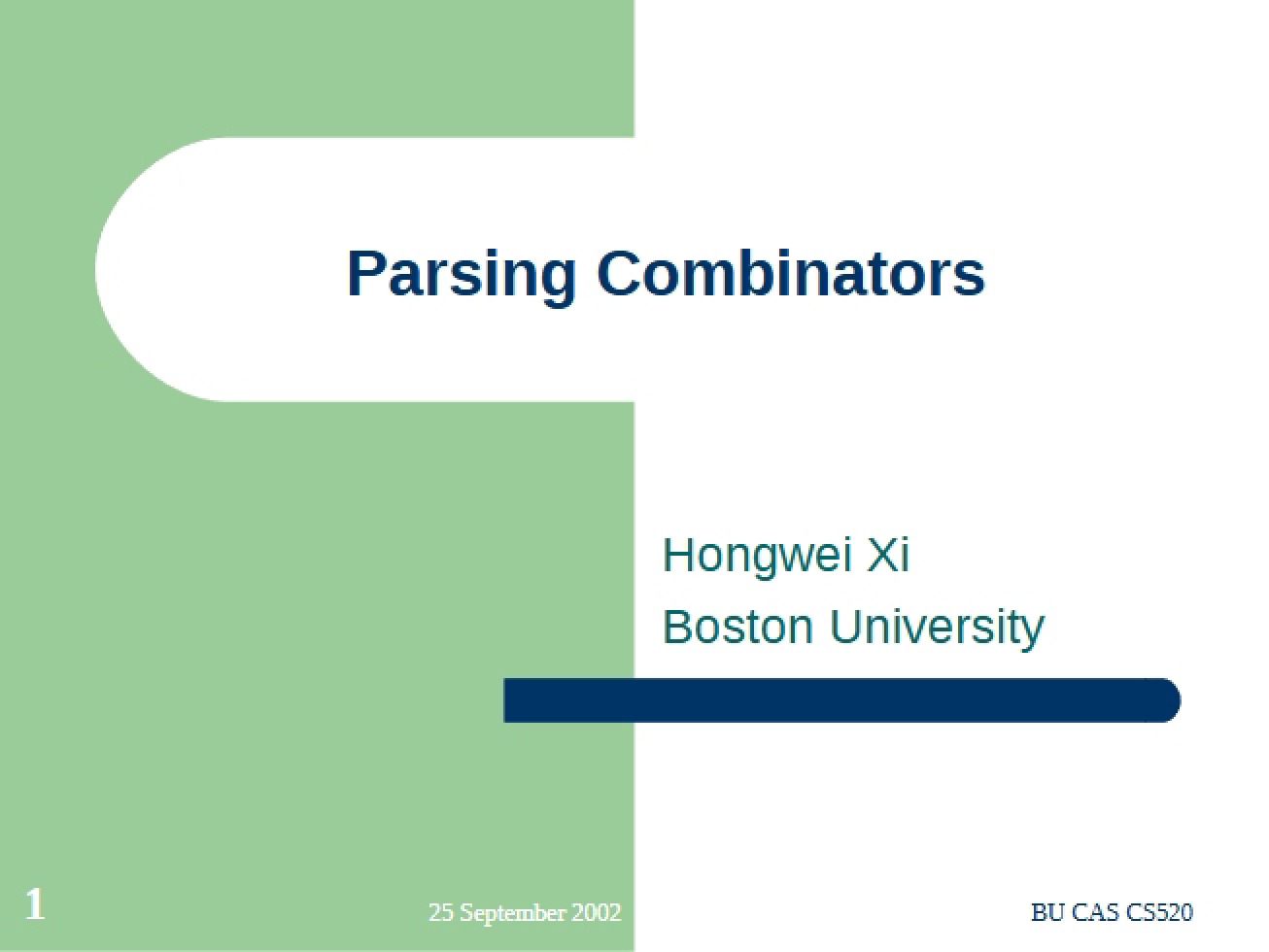 Introduction to Parsing Combinators