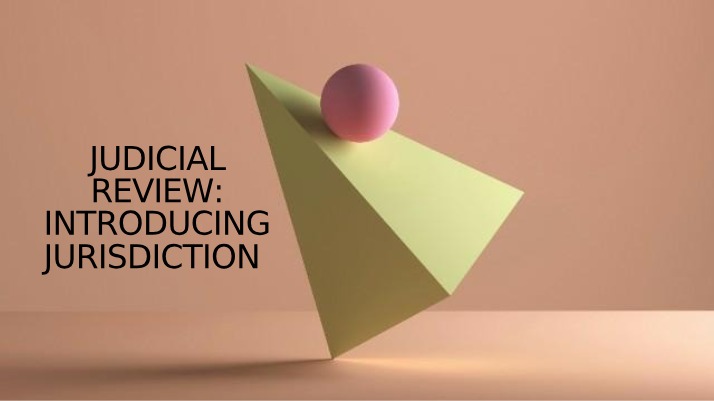 Lecture on Jurisdiction