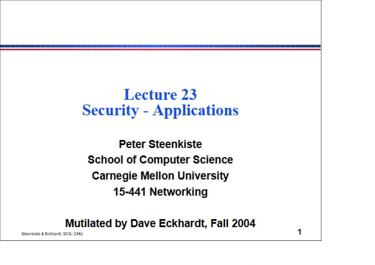 Computer Networking - Session 35