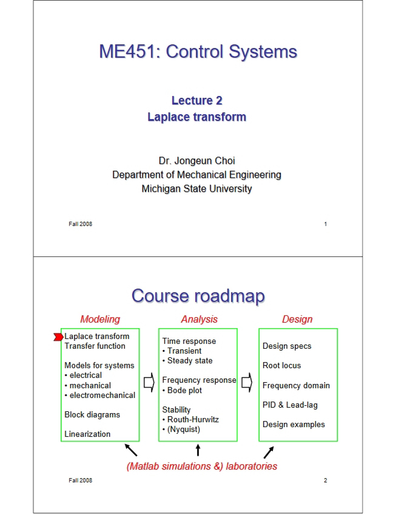 Lecture 2 Laplace Transform