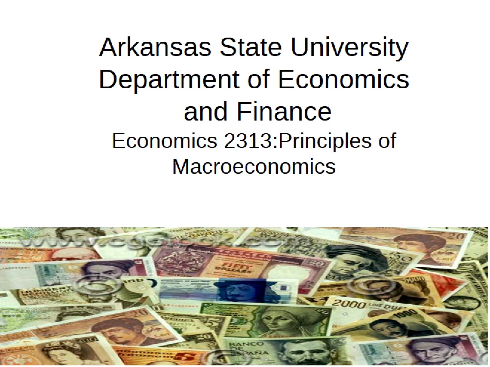 Macroeconomics Chapter One