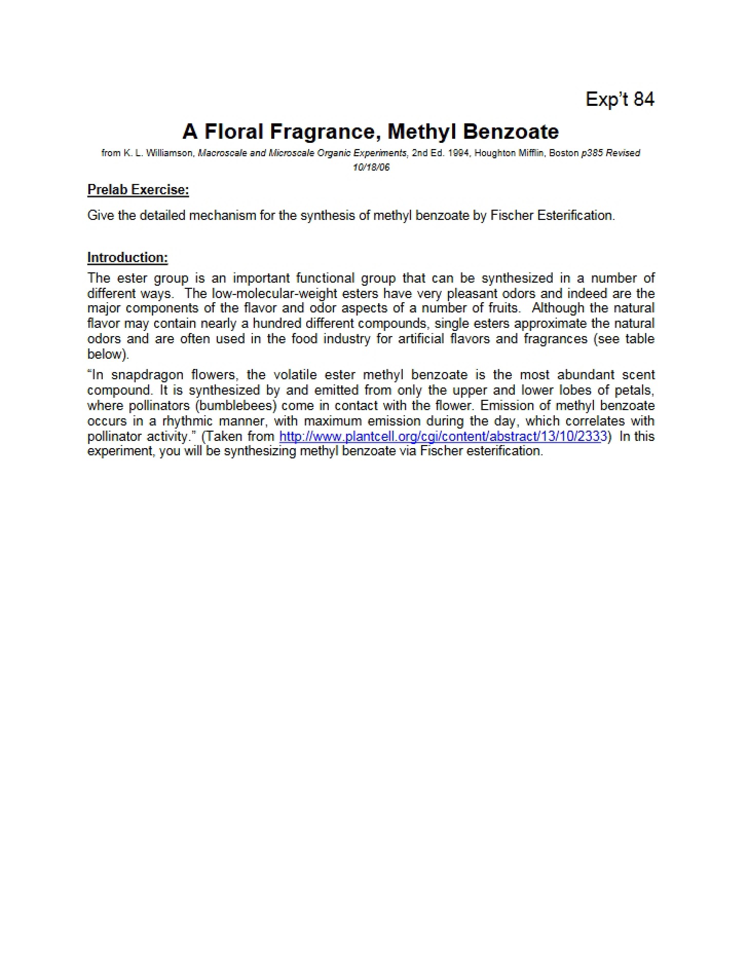 Methyl Benzoate Floral Fragrance