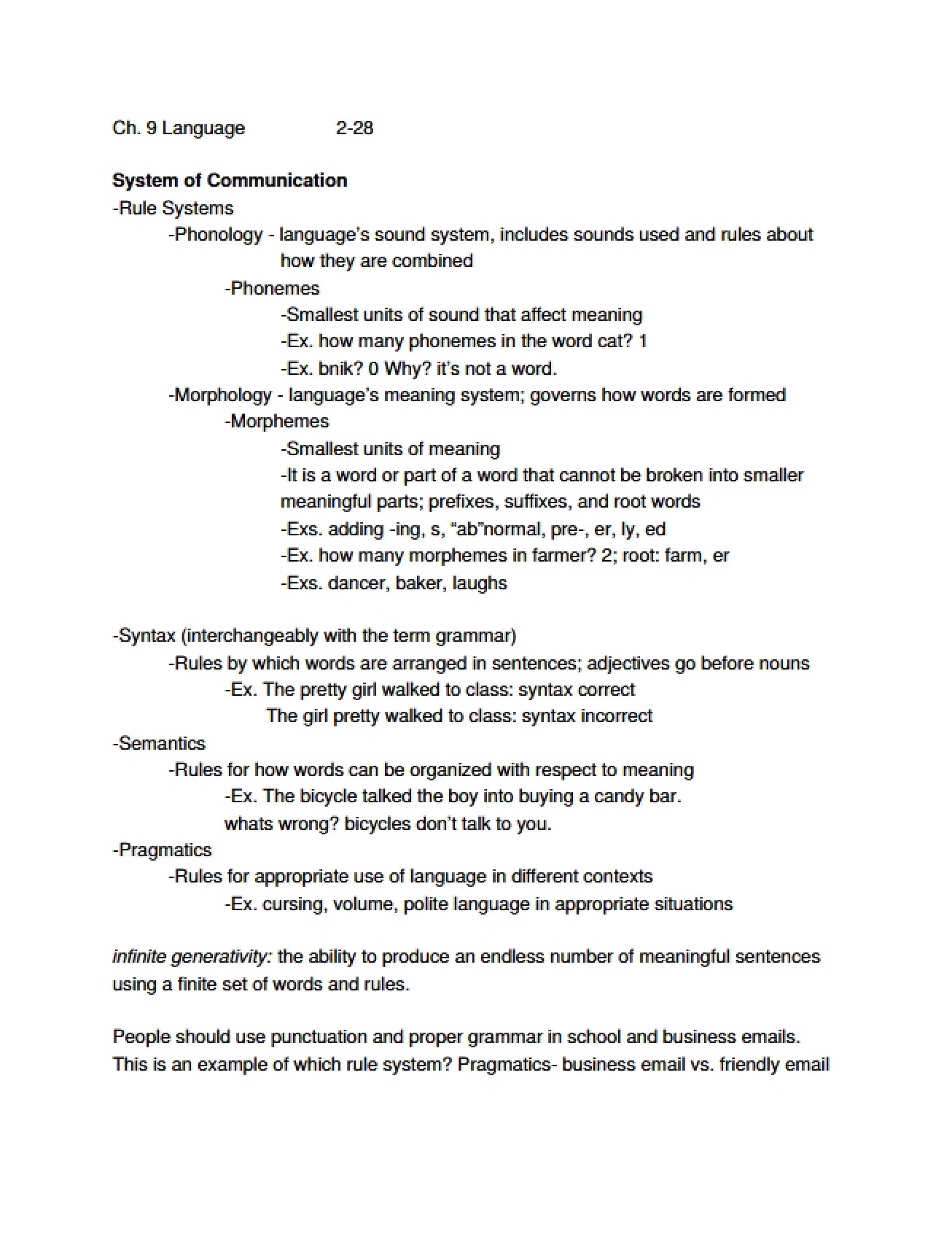 Development of Communication Systems