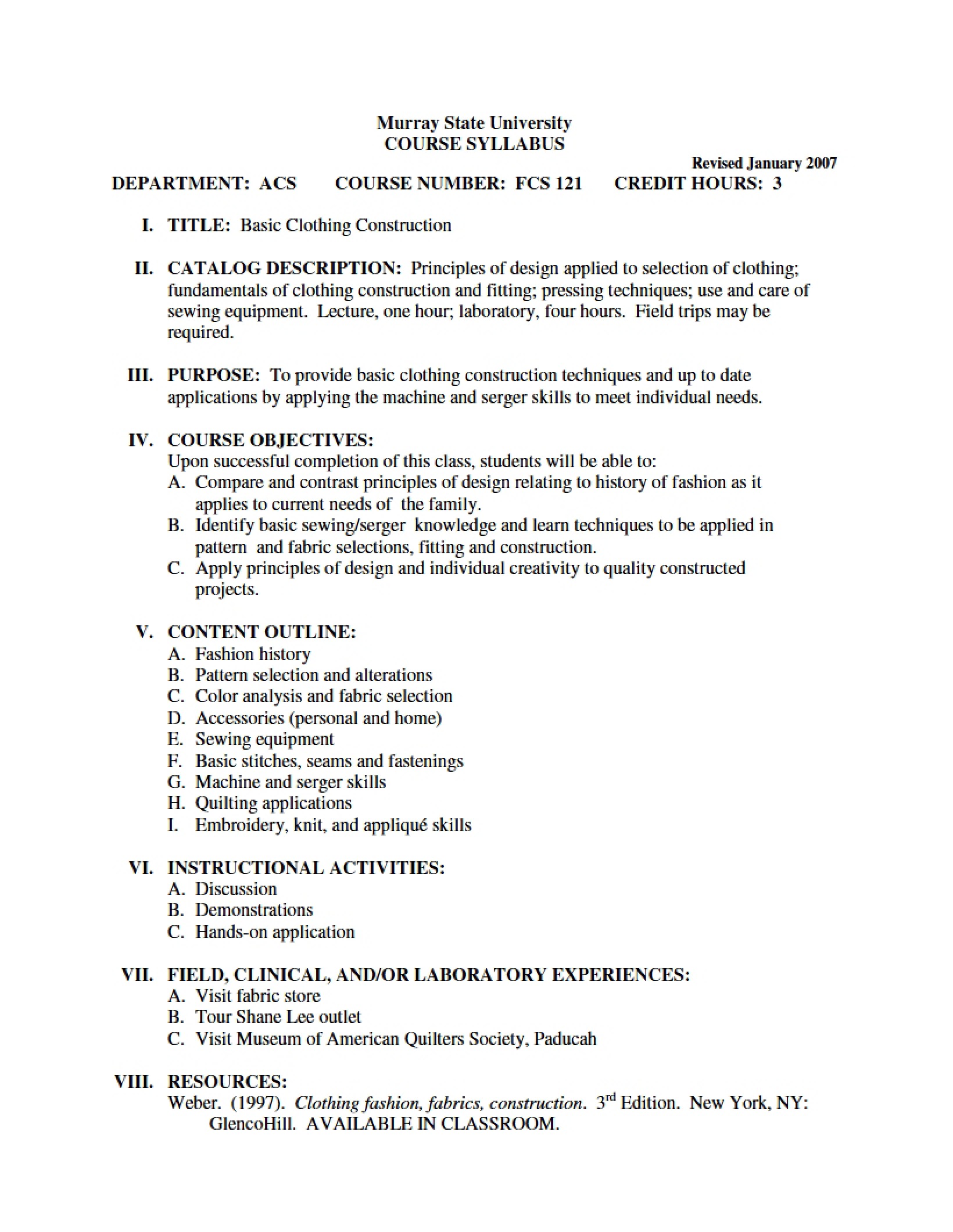 Syllabus