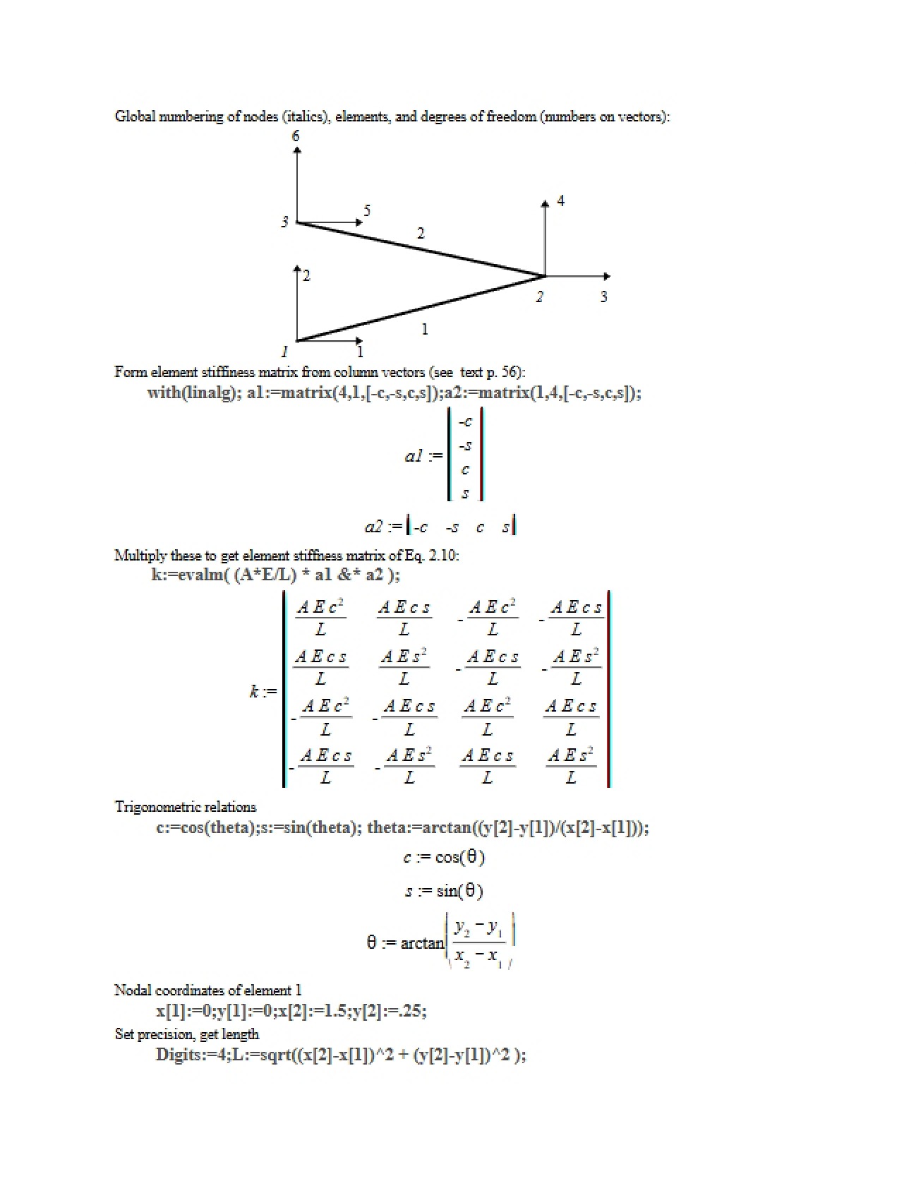 Class Notes for Mechanics of Materials