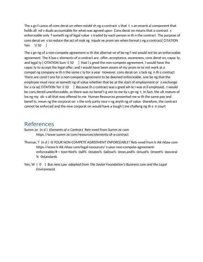 The Importance of Consideration in Contracts