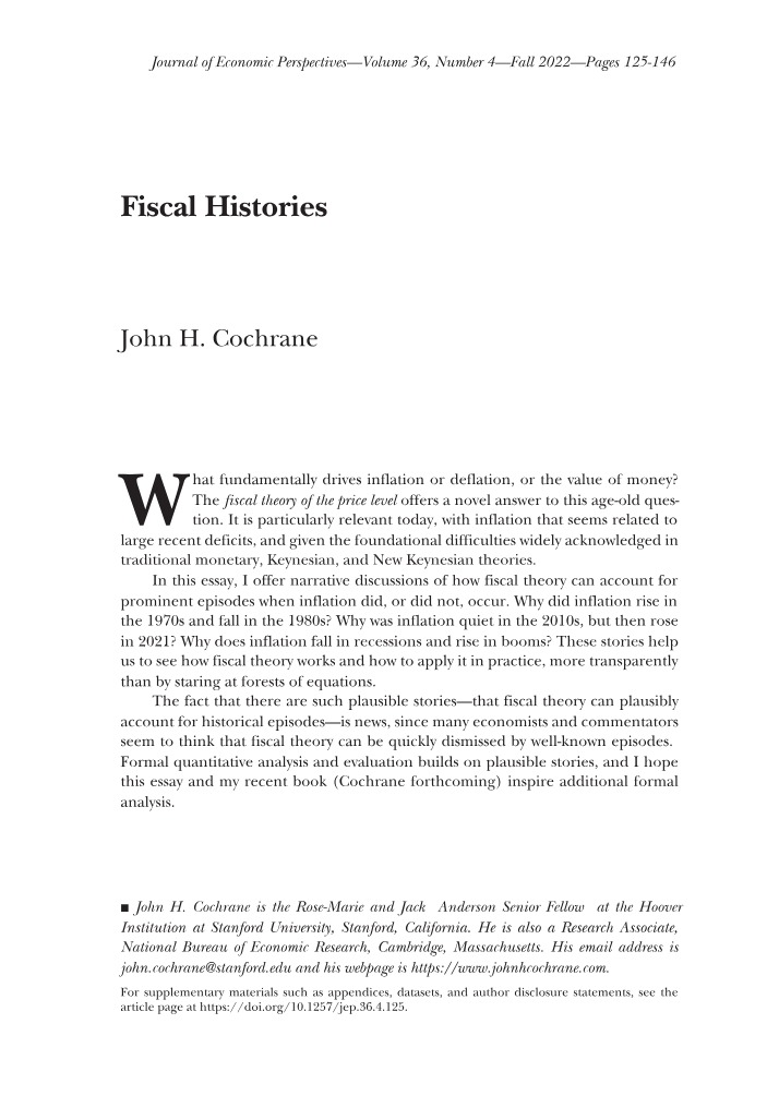 Histories of Fiscal Matters