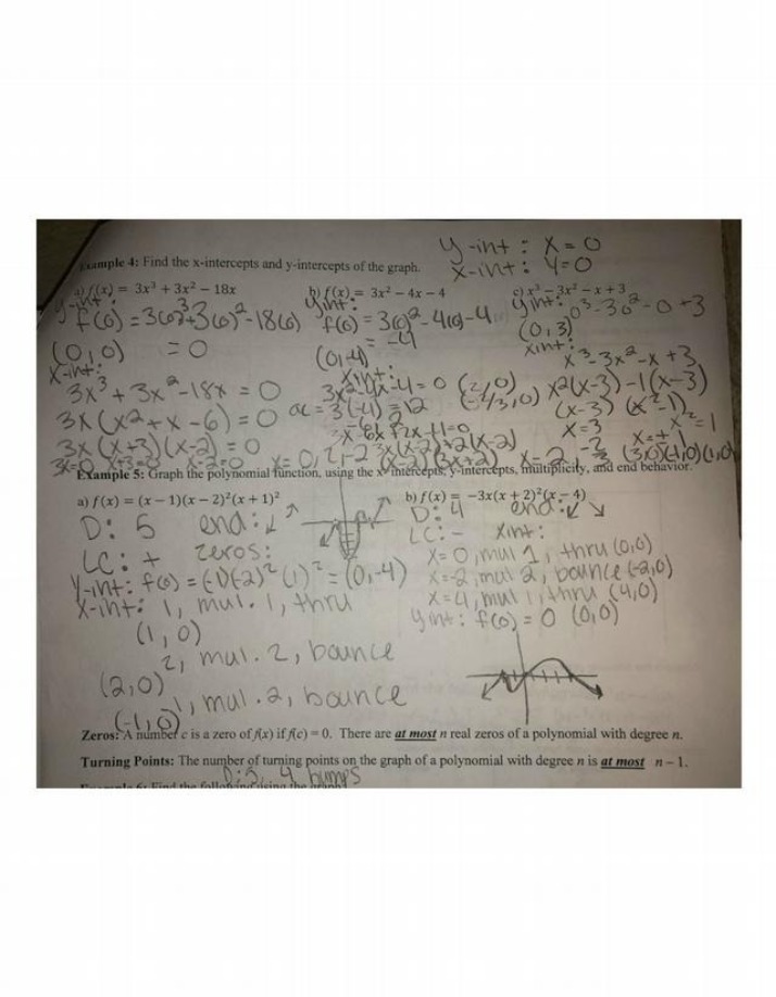 Examples of Polynomial Functions