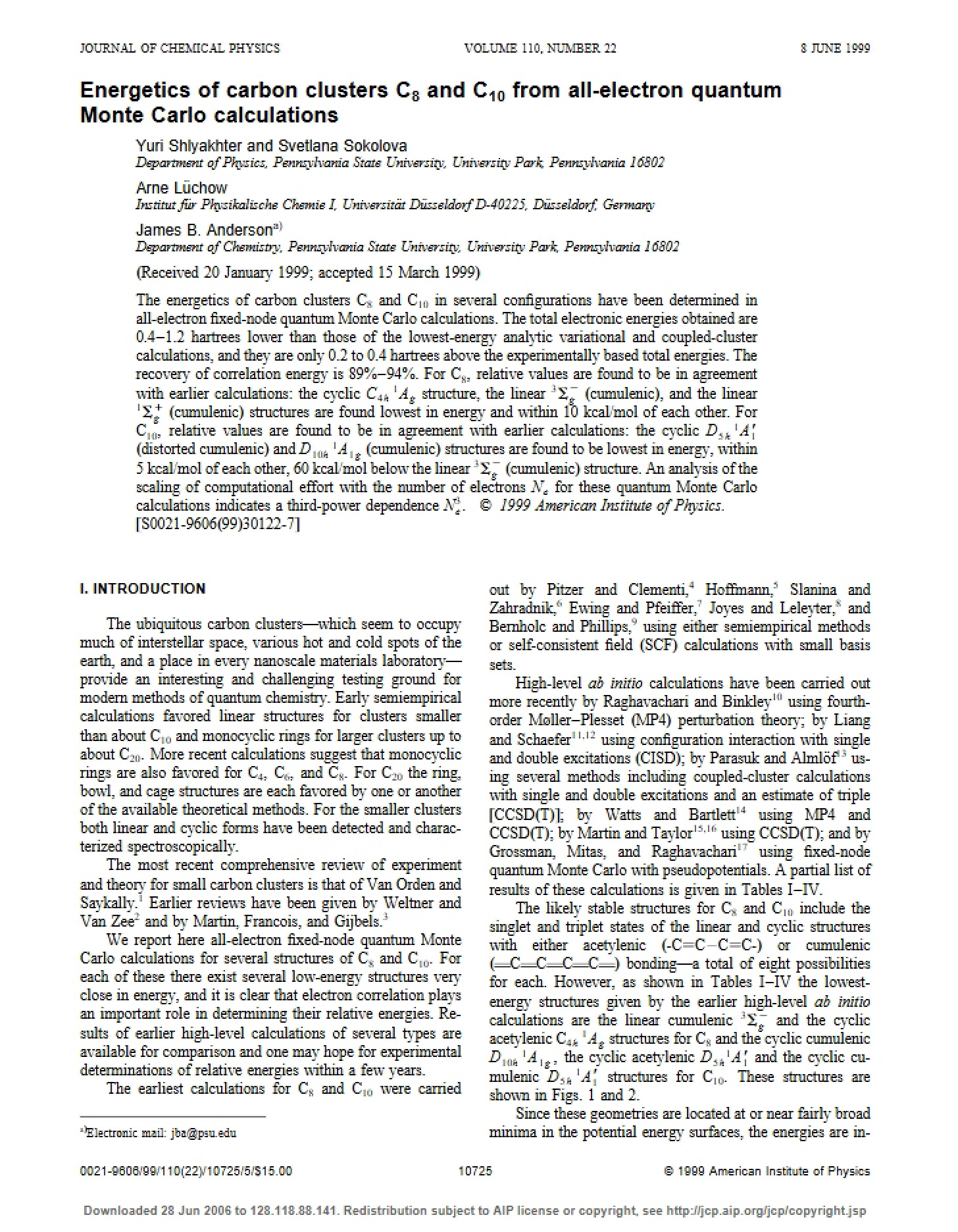 Carbon Cluster Energetics