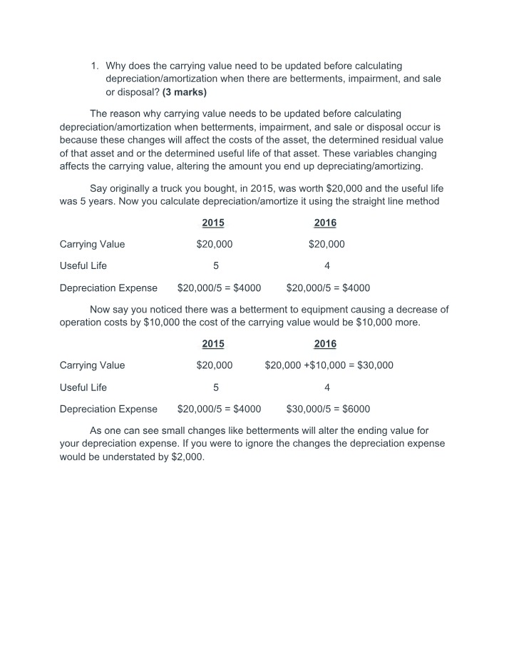 Why Updating Carrying Value is Critical
