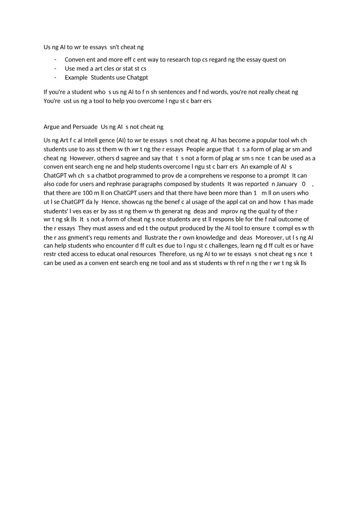 Task - Paragraph Writing