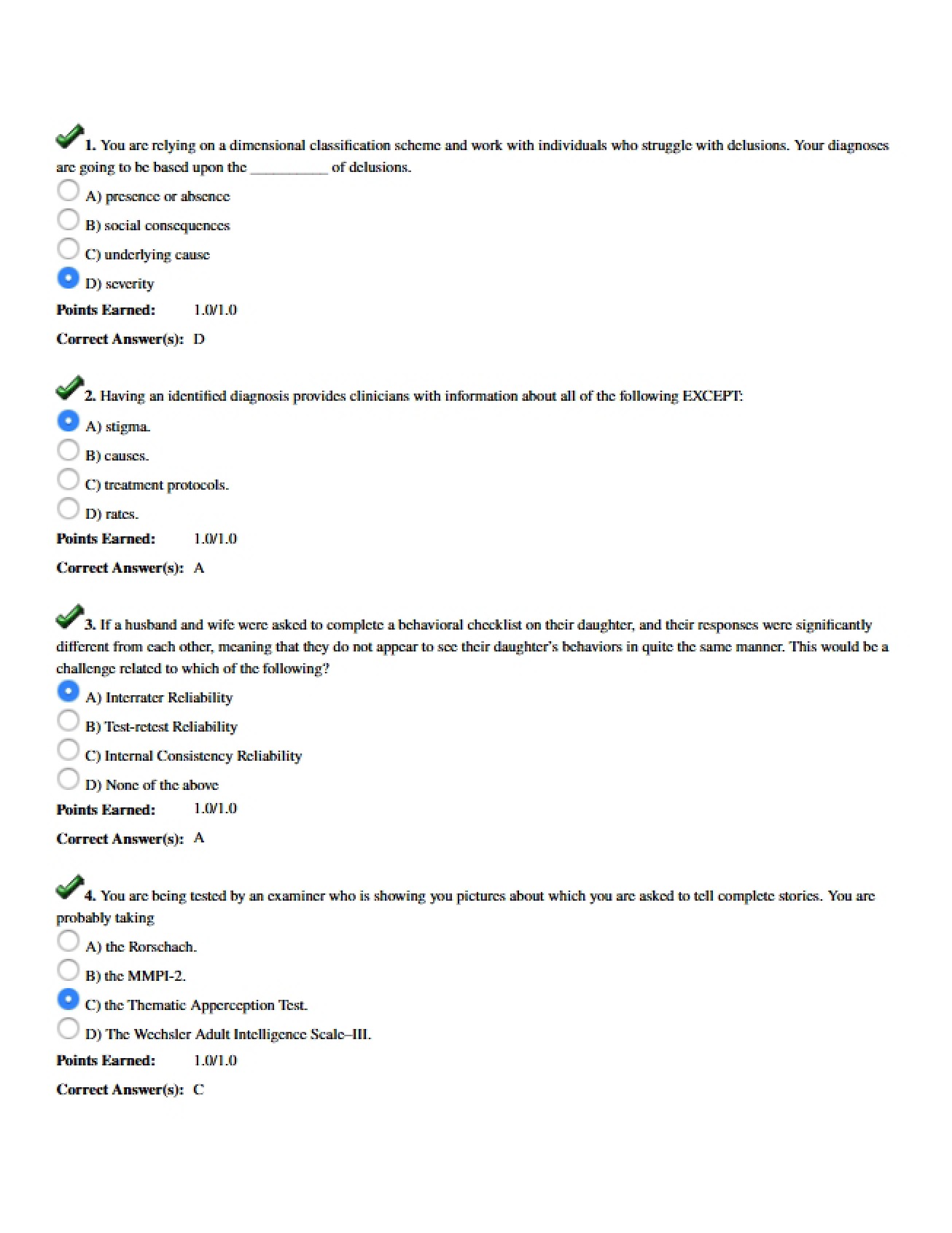 Lesson Three Abnormal Psych 470