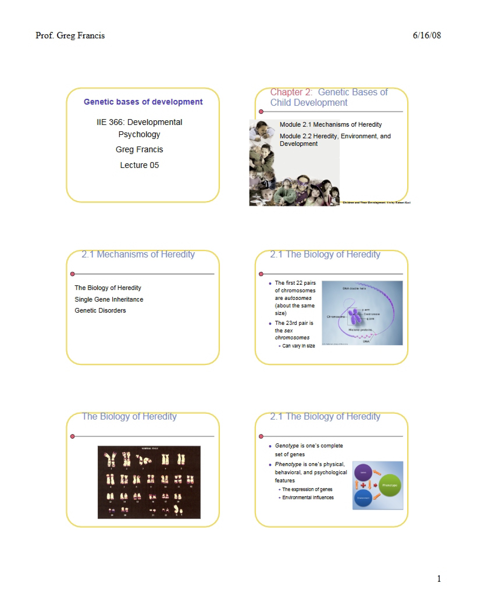 Lecture Content Notes