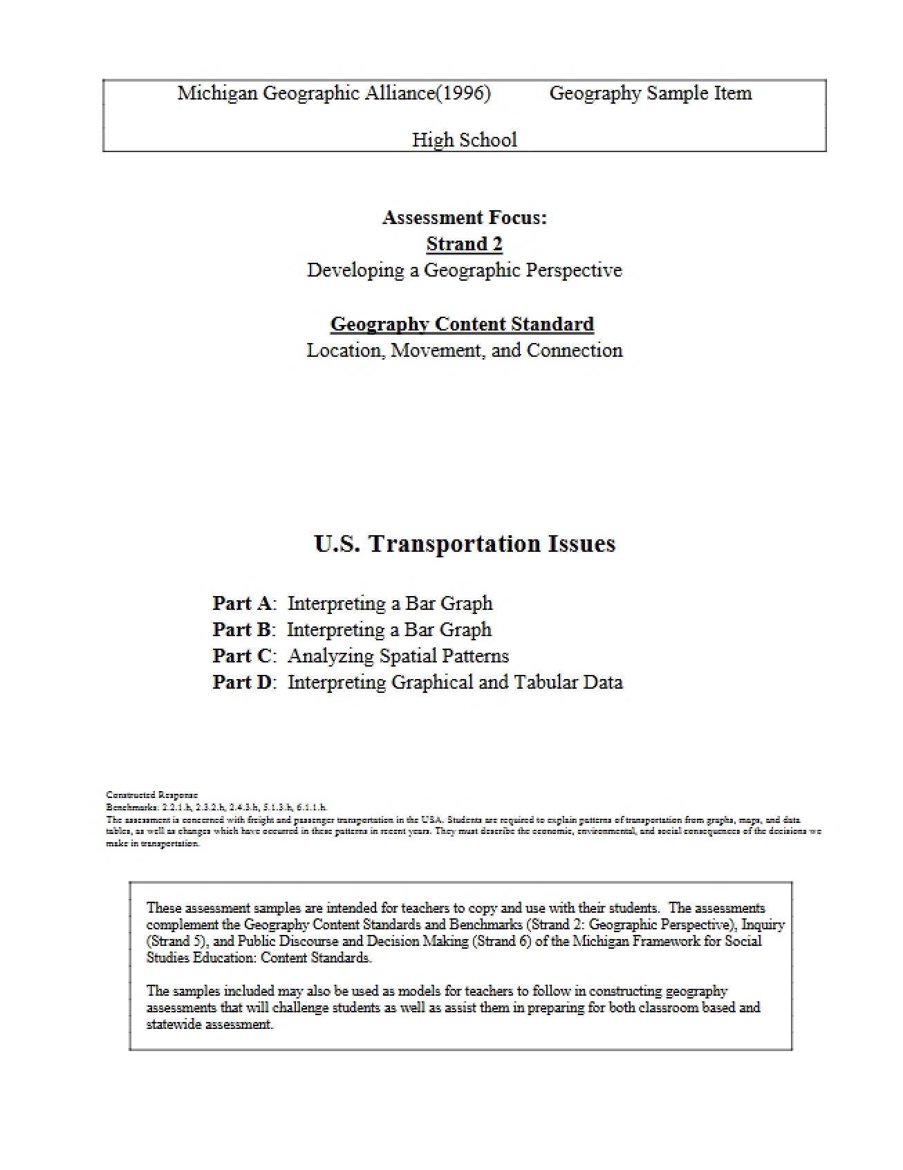 US Transportation Issues HS25