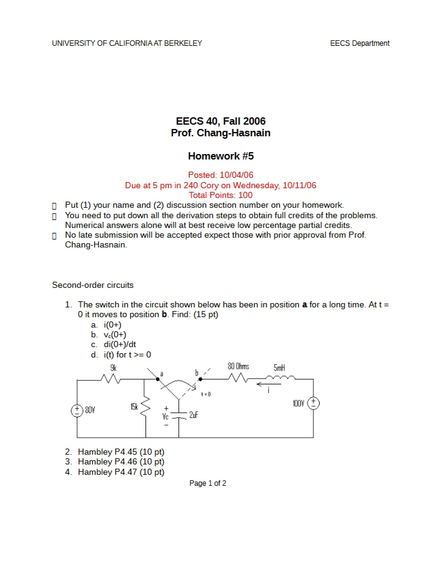 Course Homework
