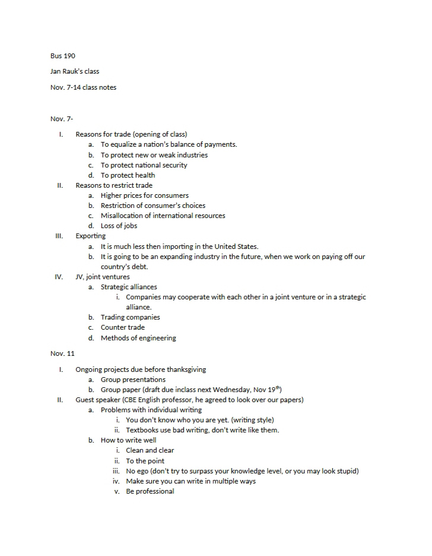 Lecture Records