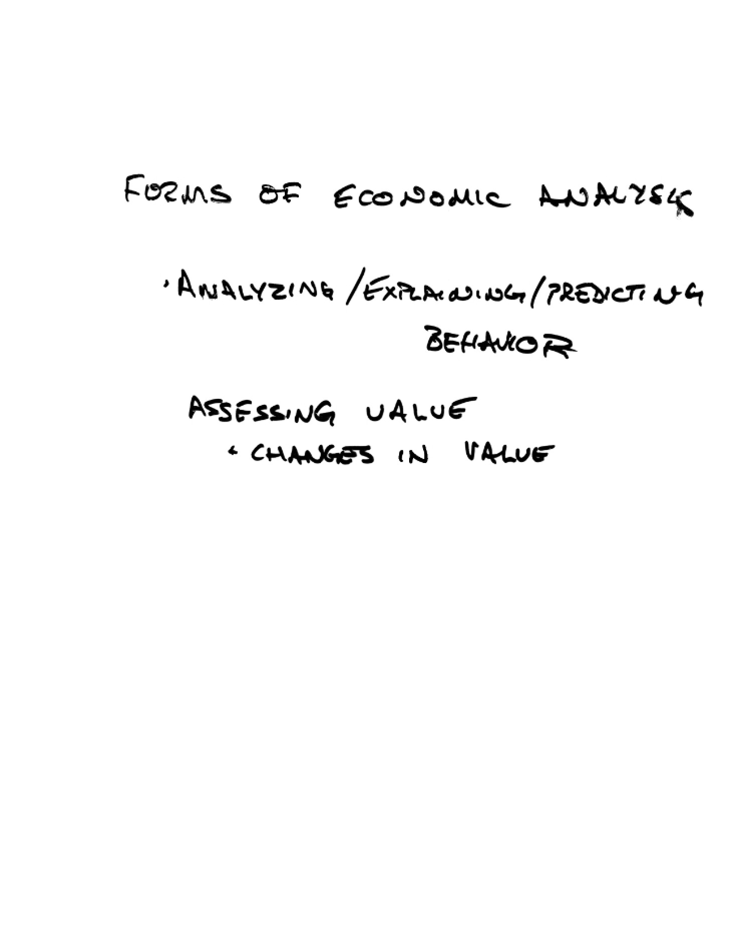 Notes from Lecture