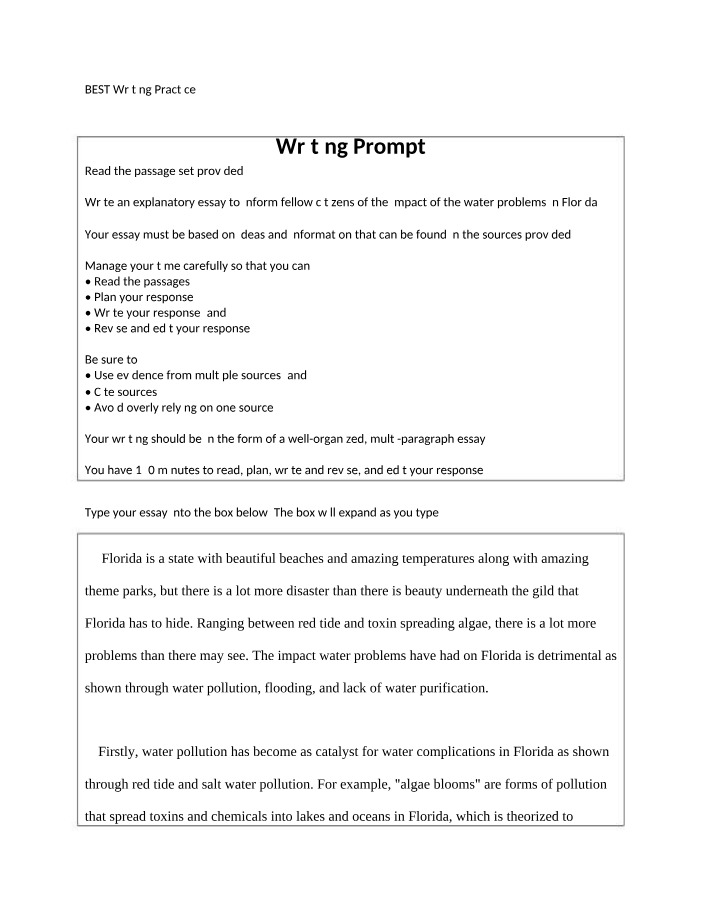Writing Best Practices