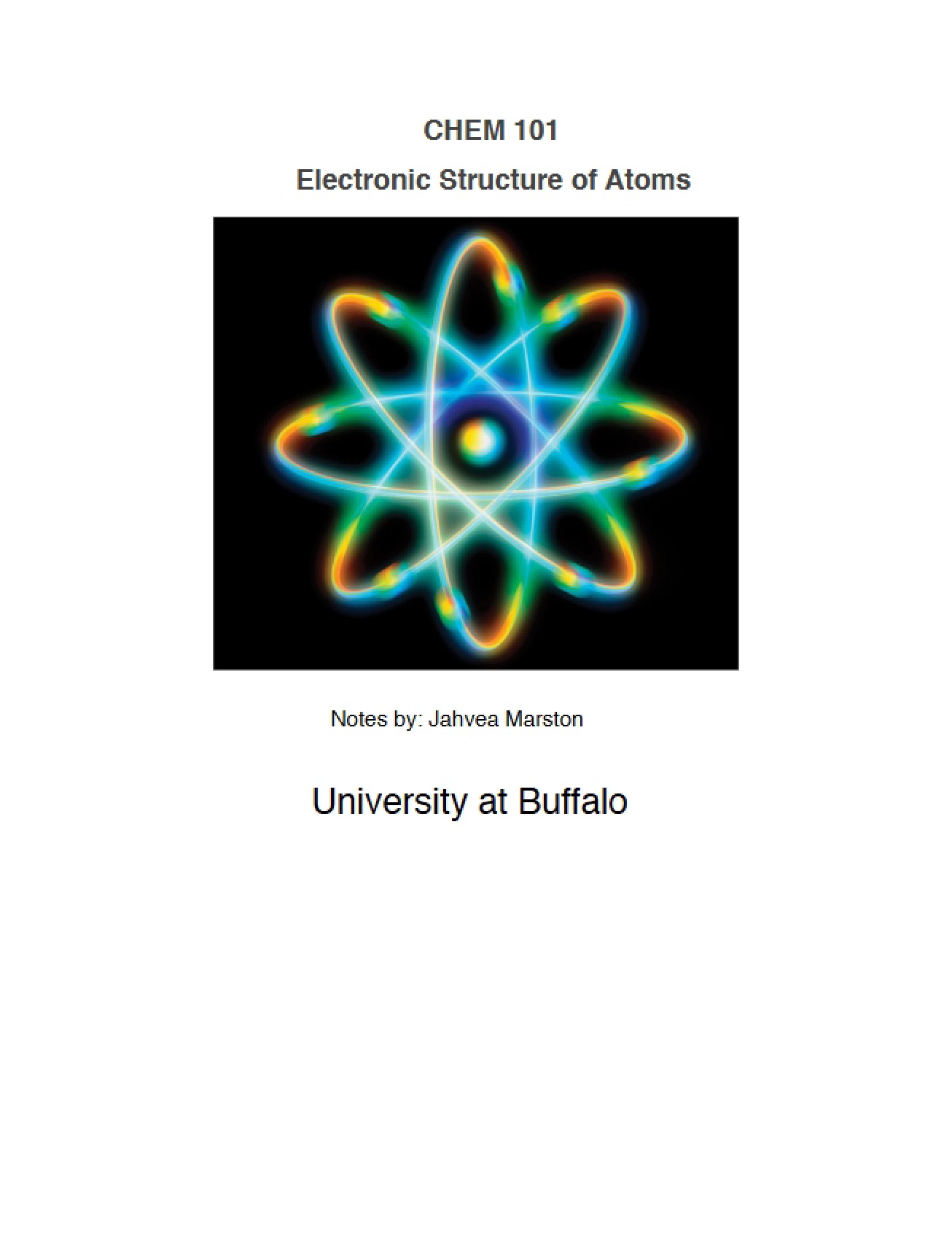 Atomic Electronic Structure