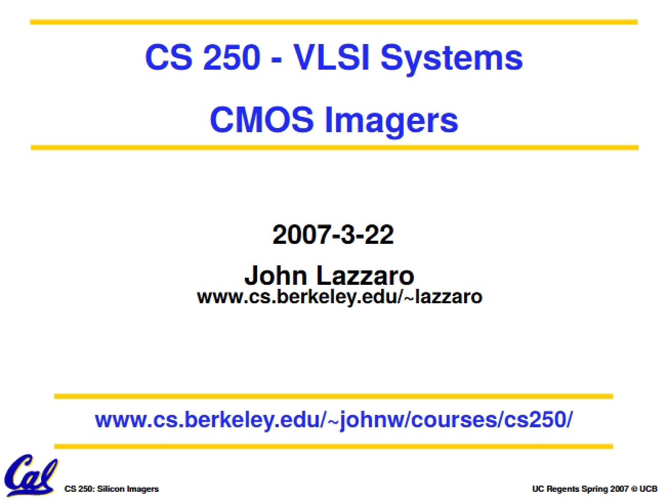 Imagers using CMOS