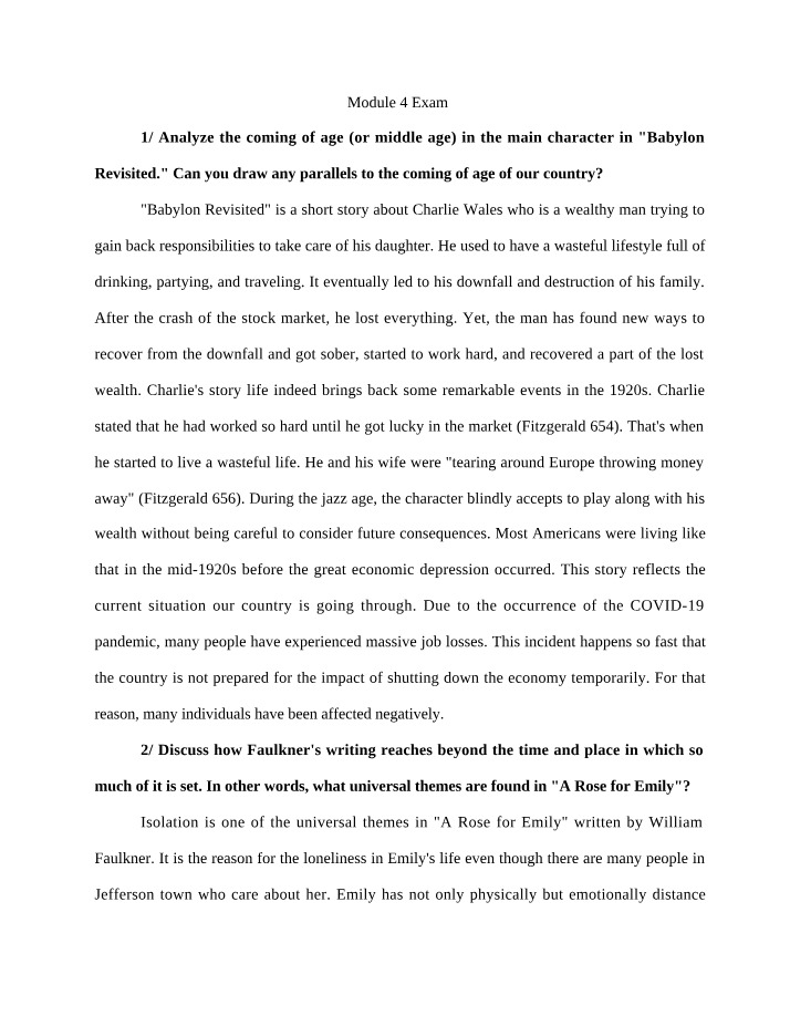 ENG404 - Module 4 Exam