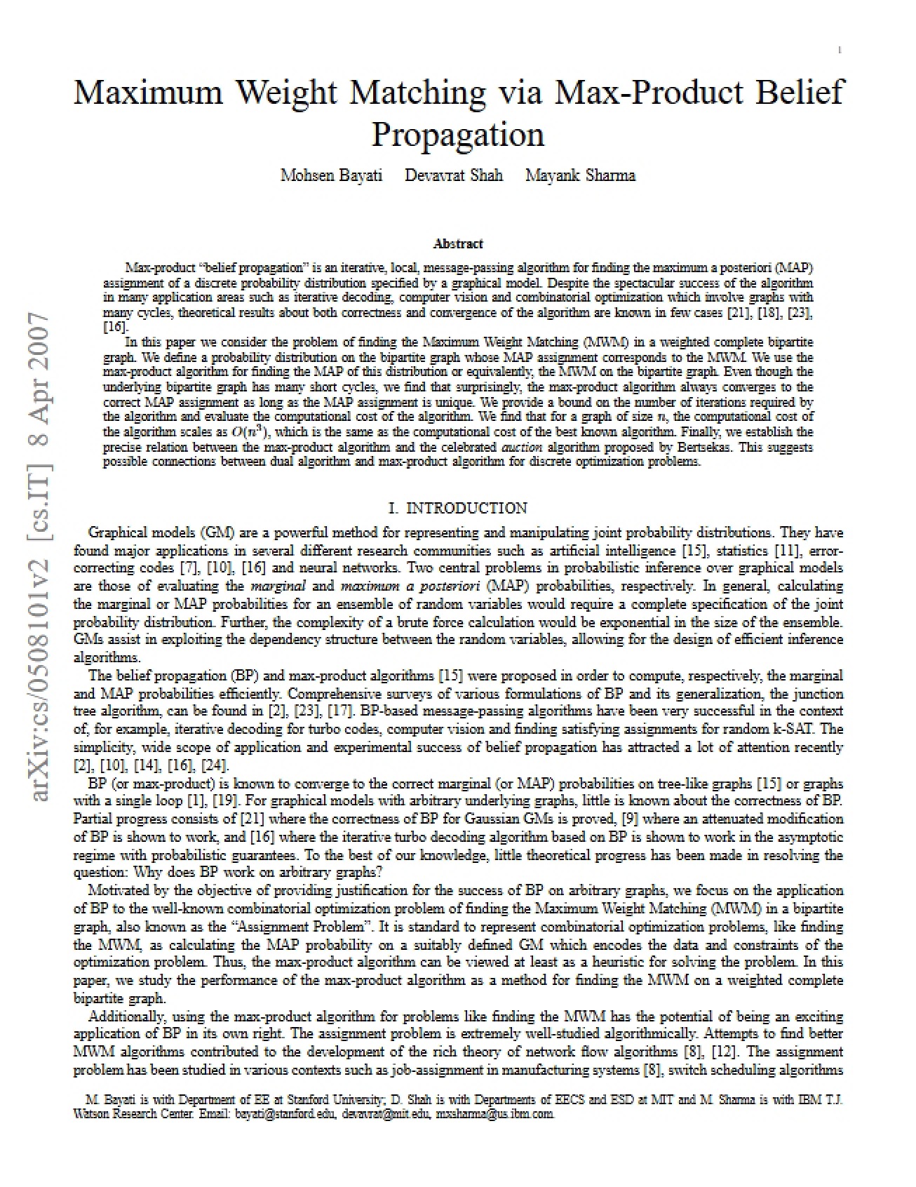 Study Materials for Inference in Graphical Models
