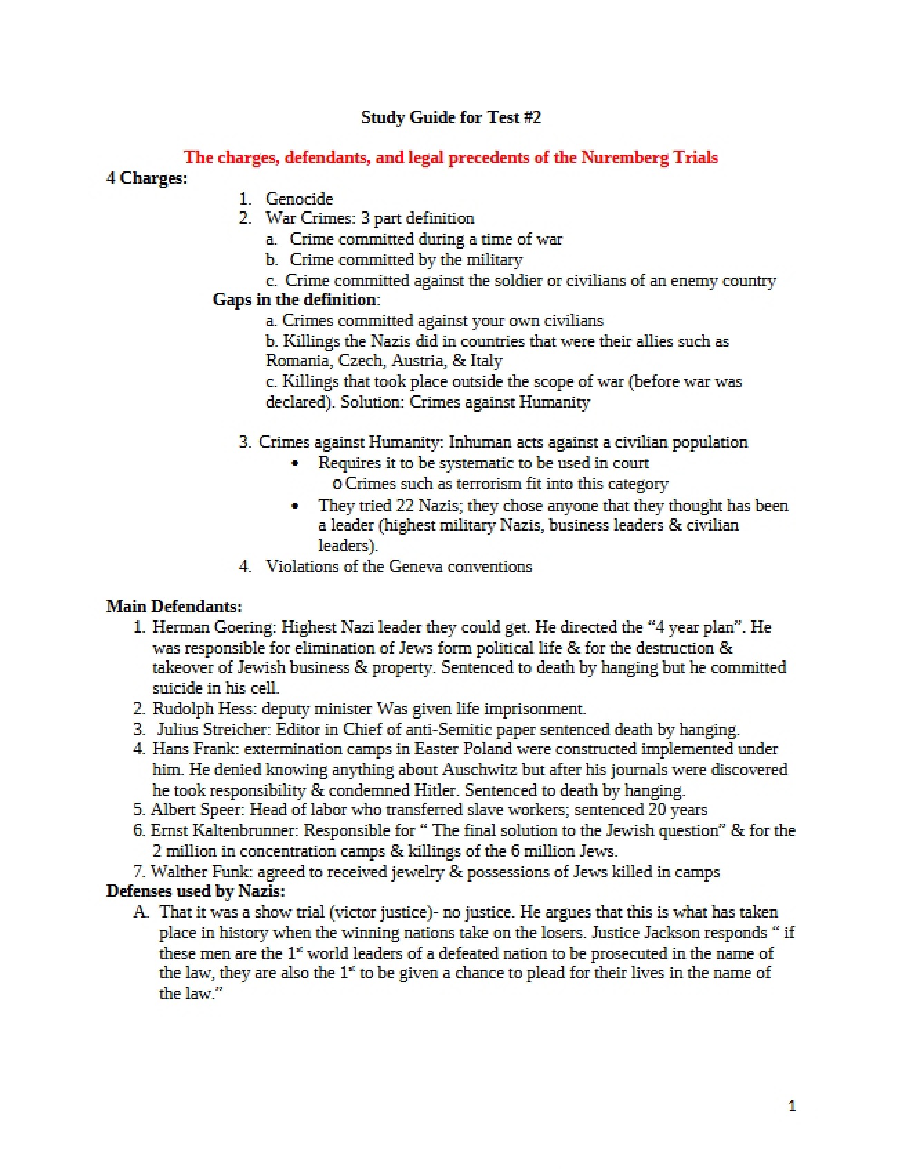 Preparation Guide for the Second Test