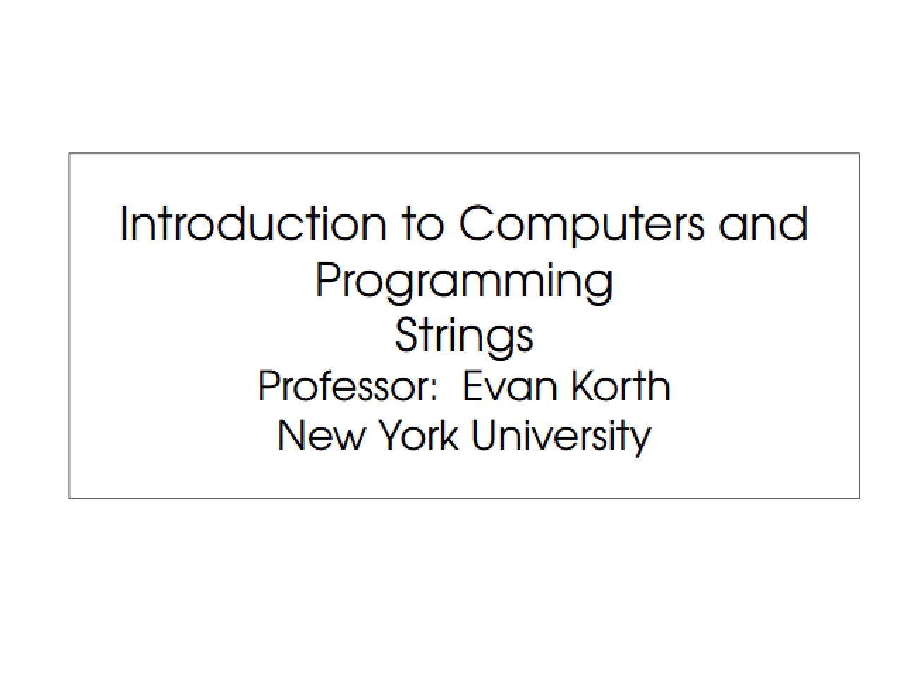 String Manipulation