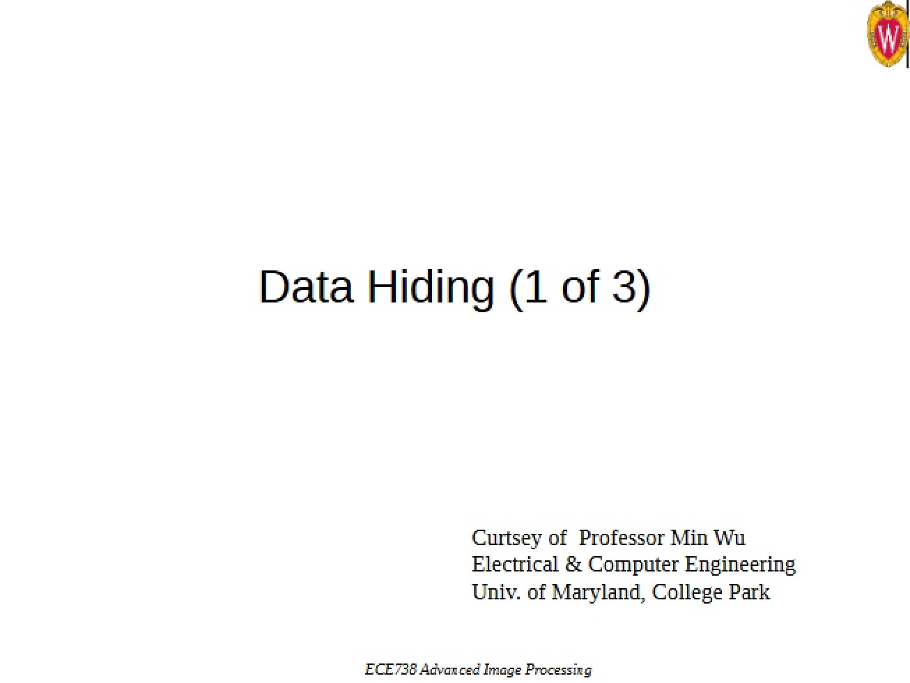 Hiding Data