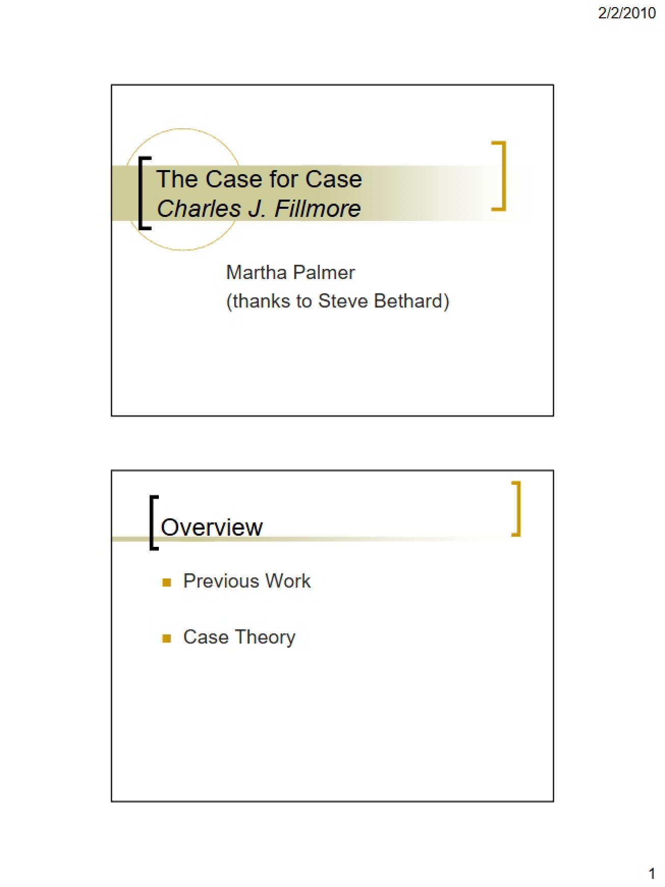 Case for Case