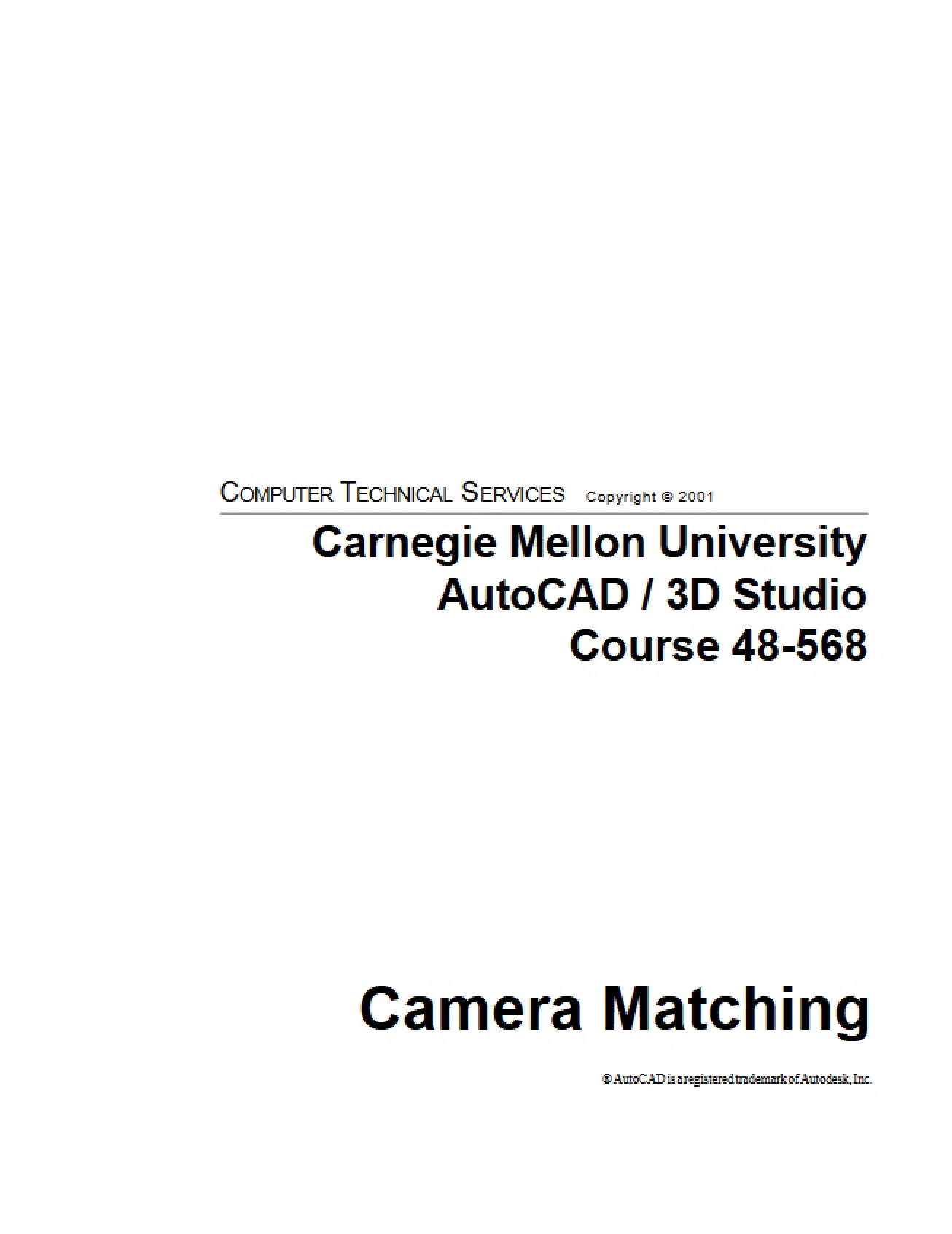 Matching Cameras