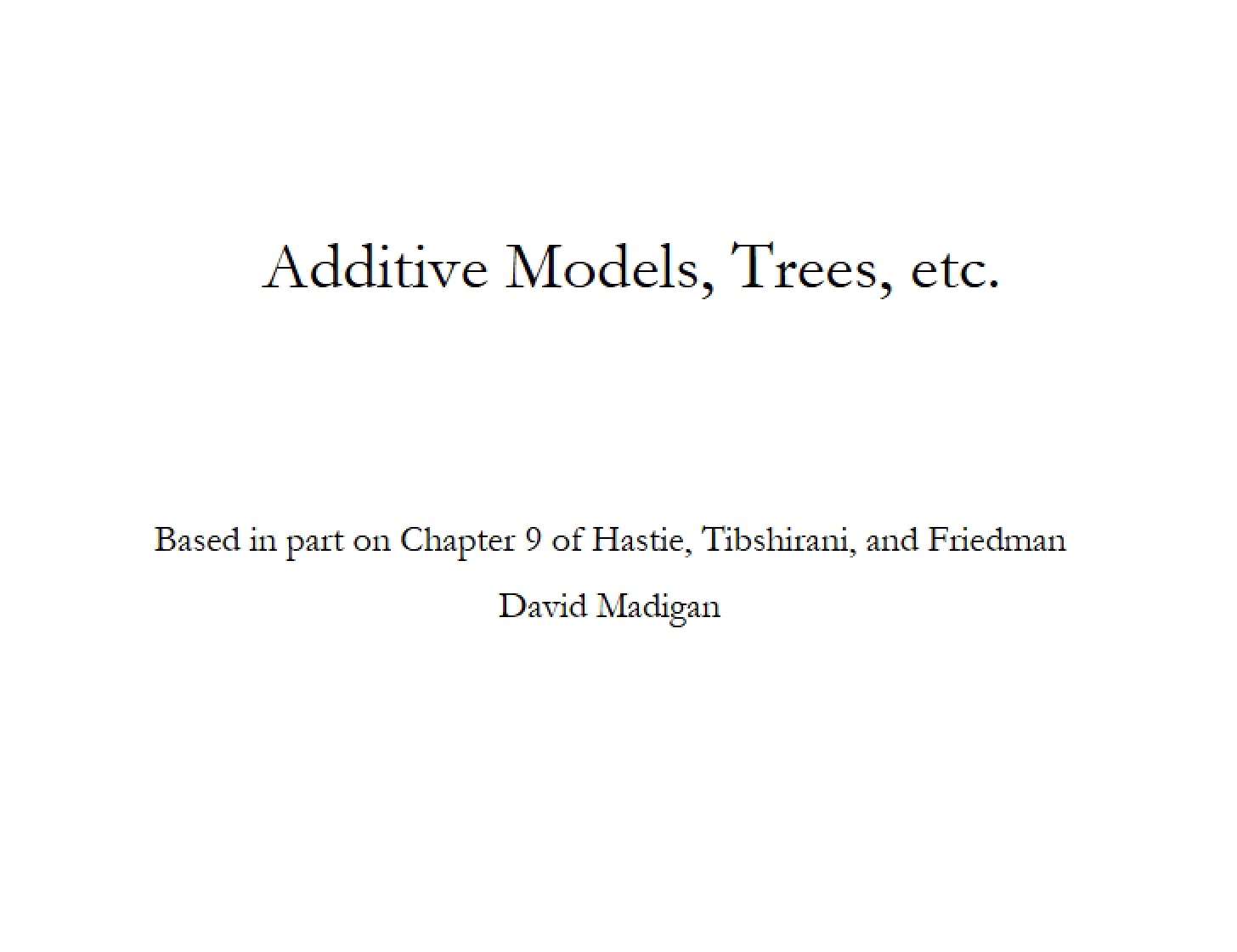 Academic Notes