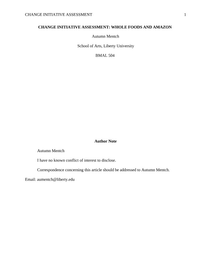 Whole Foods and Amazon Acquisition Impact Assessment
