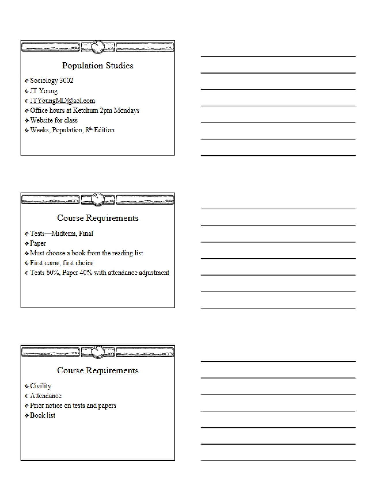 Overview of Population Studies