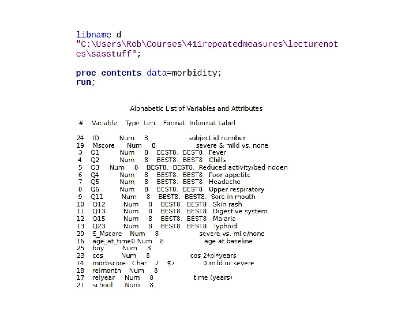 Examples using Glimmix (8)