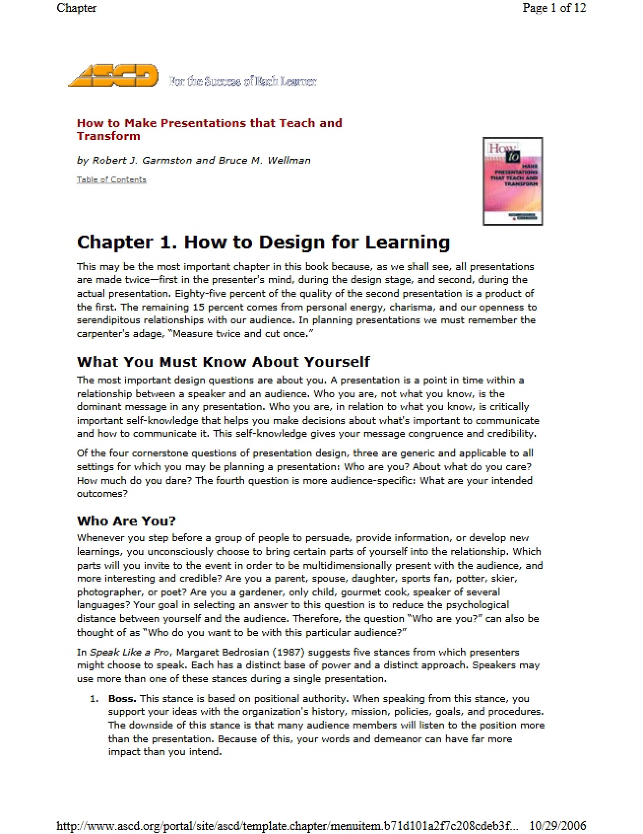 Learning Design Strategies
