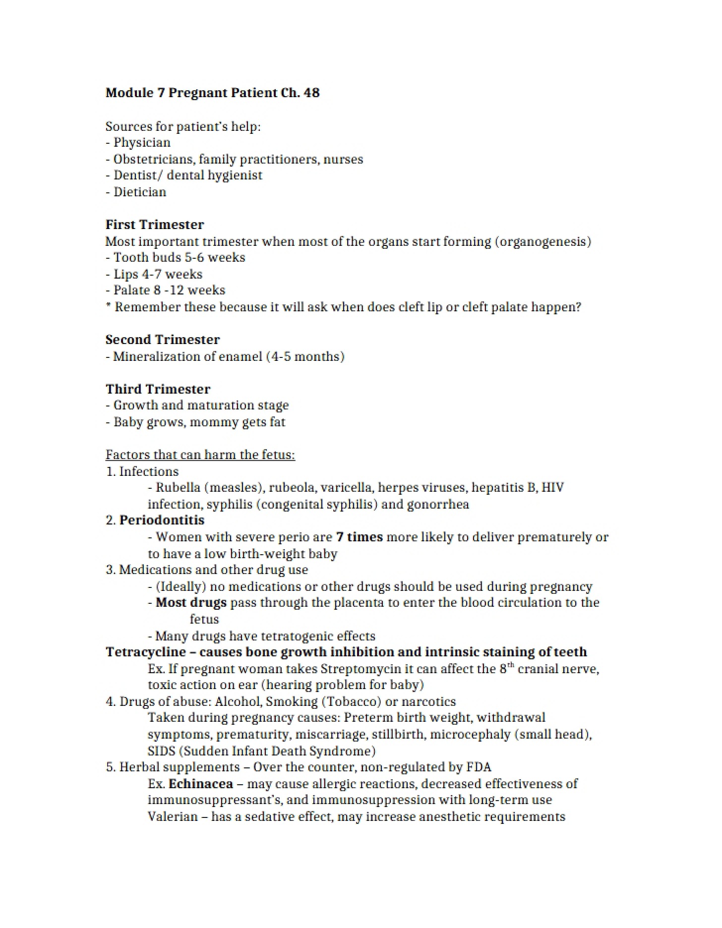 Pregnant Patient (Module 7)