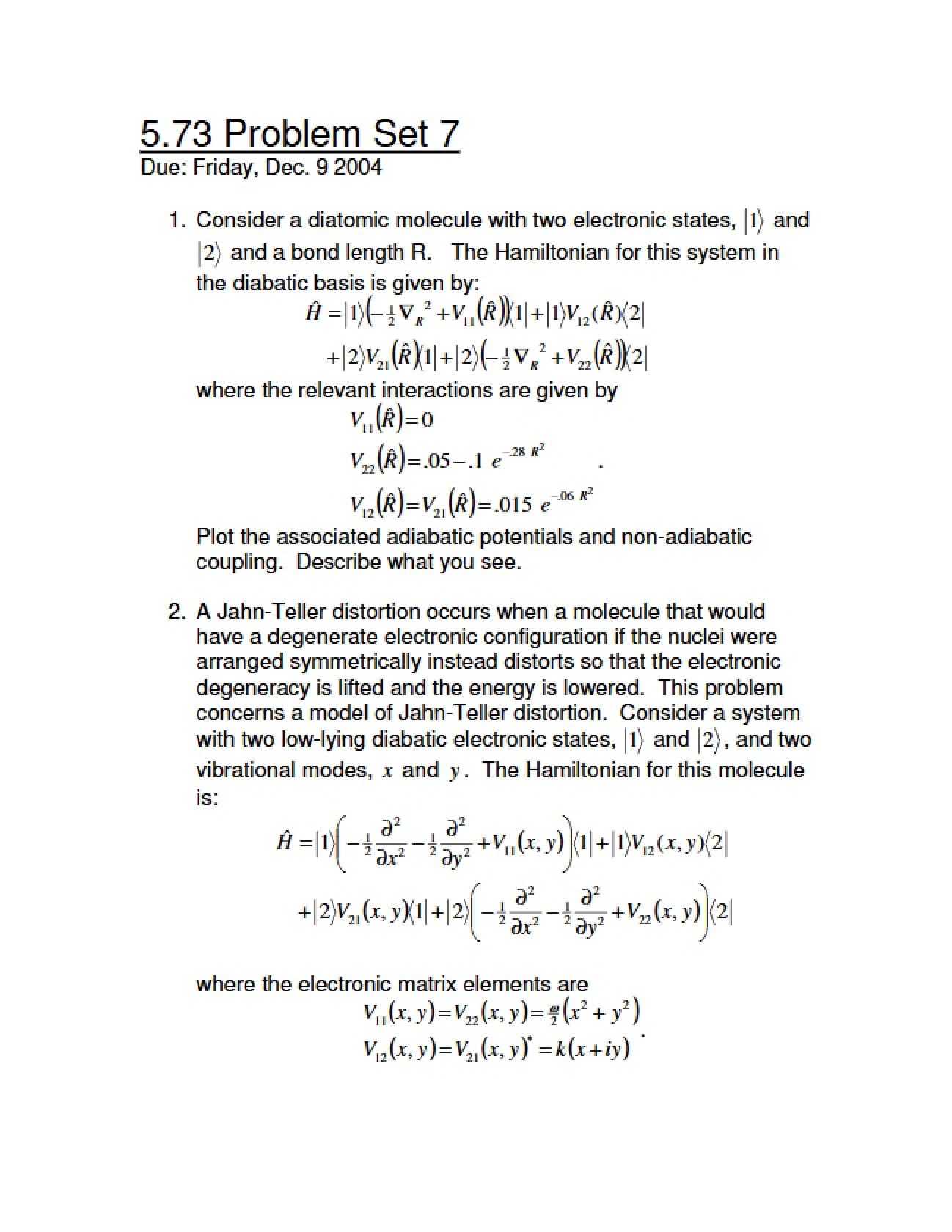 Seventh Assignment