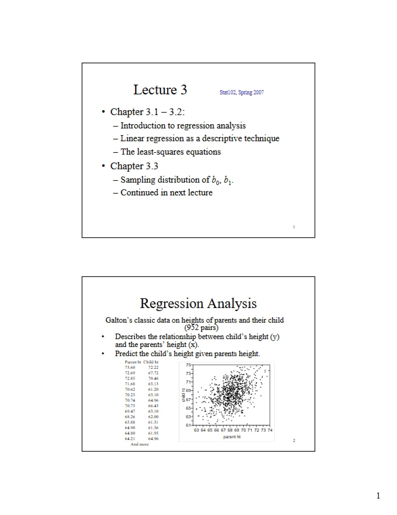 Lecture Three