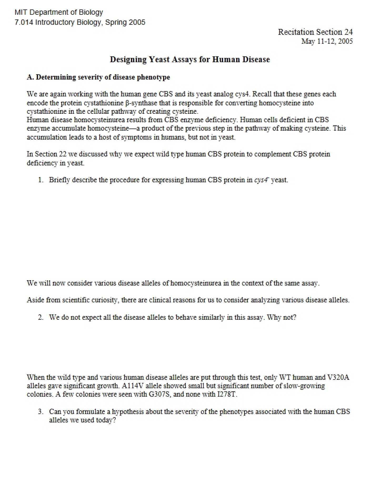 Human Disease Yeast Assay Design - 7 014
